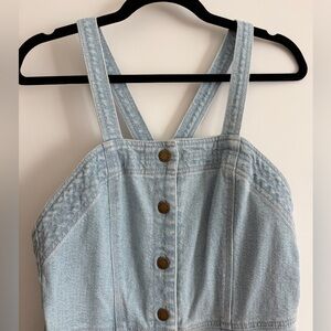 Apiece Apart Sky Blue Denim Top